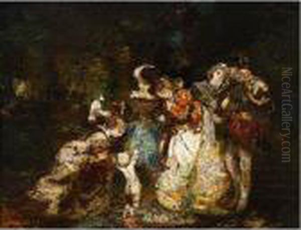 Personnages Dans Les Sous Bois. - view 1