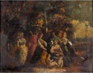 Company In A Wooded Glade