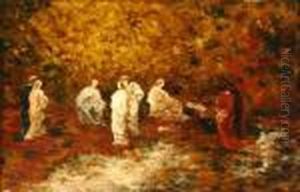 Fete Champetre by Adolphe Joseph Thomas Monticelli