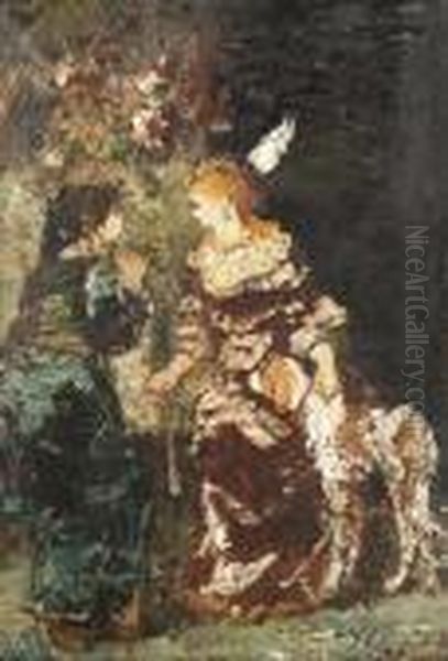 Deux Elegantes Avec Un Chien - view 1