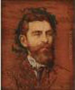 Portrait De Ziem, Circa 1866-1867 by Adolphe Joseph Thomas Monticelli
