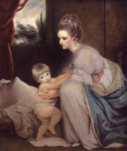 Portrait Of The Hon. Mrs. William Beresford by Sir Joshua Reynolds