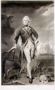 Portrait of Lord Robert Manners 1758-82 Captain of HMS Resolution, engraved by William Dickinson 1746-1823 pub. 1783