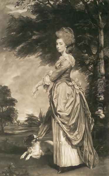 Portrait of Emily Mary, Countess of Salisbury 1750-1835, engraved by Valentine Green 1739-1813, 1781 - view 1
