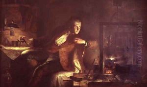 James Watt 1736-1819 in his Laboratory