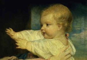 Portrait of Caroline, Duchess of Marlborough with her daughter Lady Caroline Spencer
