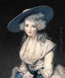 The Honourable Miss Bingham, engraved by Francesco Bartolozzi 1727-1815, pub. by E.M. Diemar, 1786 by Sir Joshua Reynolds