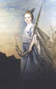 Portrait of Miss Amelia Watts 1750-70 C.1745