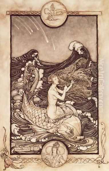 Mermaid and Dolphin from A Midsummer Nights Dream, 1908 - view 1