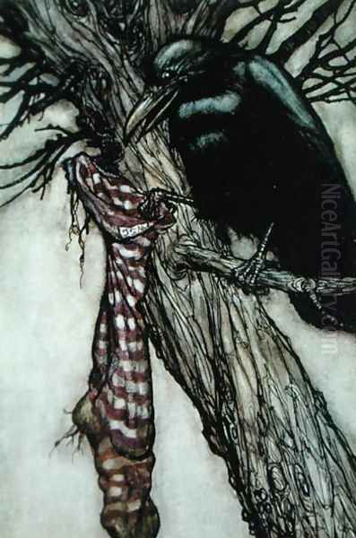 The Crow, illustration from Peter Pan by J.M. Barrie 1860-1937 - view 1