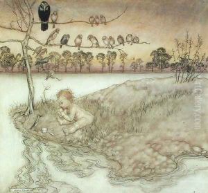 Illustration to Peter Pan in Kensington Gardens by J.M. Barrie, 1912 by Arthur Rackham