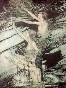 The Rhine Maidens, from Siegfried and The Twilight of the Gods by Richard Wagner, 1911 by Arthur Rackham