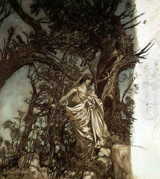 Never so weary, never so woeful, illustration to A Midsummer Nights Dream, 1908 - view 1