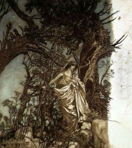 Never so weary, never so woeful, illustration to A Midsummer Nights Dream, 1908