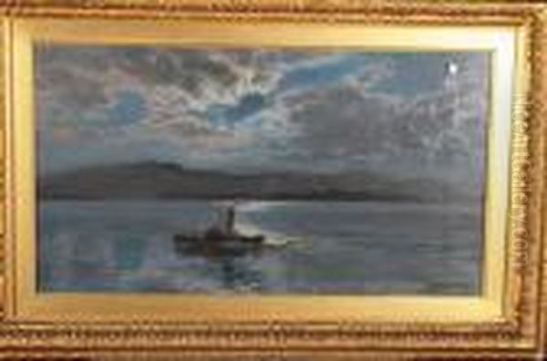 Paddle Tug Under A Moonlit Sky - view 1