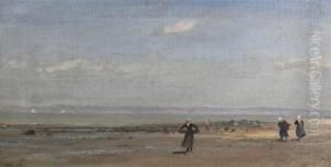 Women On The Beach At Low Tide