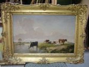 Cattle In A Landscape by Henry Moore