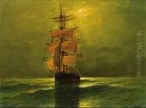 Fishing Vessel At Sea by Henry Moore