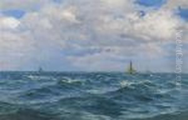 Ra, , Oyster Boats In The Canal - view 1