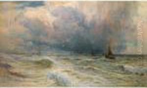 The Arch Of Heaven Blushed With Rippled Light Upon The Restless Undulation Of The Deep by Henry Moore