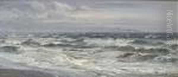 Waves Breaking On A Beach - view 1