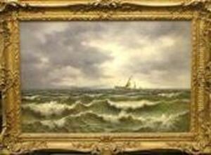 Vessels Caught At Sea by John Moore Of Ipswich