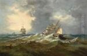 Caught In The Squall by John Moore Of Ipswich