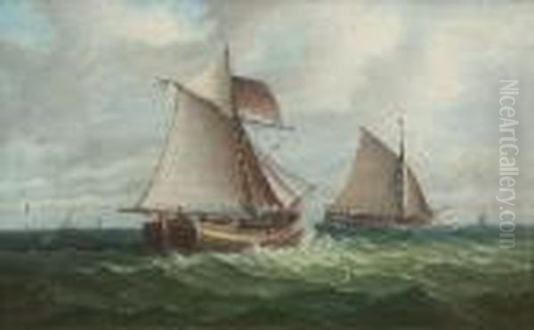 Shipping Vessels At Sea - view 1