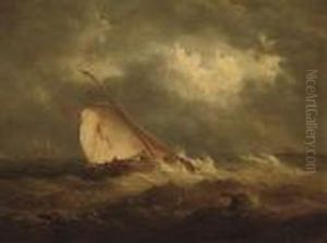Caught In A Squall by John Moore Of Ipswich