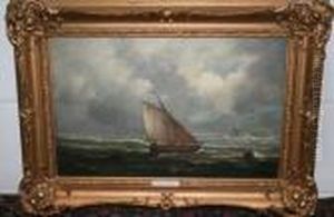 Fishing Boat In Squally Seat Entitled Stormy