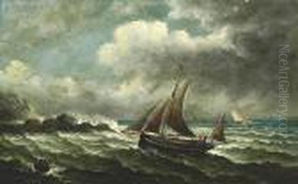 Fishing Vessels Off The Coast - view 1