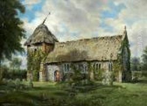 Little Thornham Church by John Moore Of Ipswich