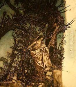 Mythological female figure