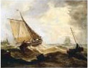 Hauling In The Nets by John Moore Of Ipswich
