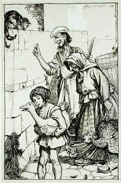 A Tom-Cat of Sir Alured Dennes, illustration from The Ingoldsby Legends, or Mirth and Marvels, by Thomas Ingoldsby, published 1898 by Arthur Rackham