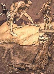 Crocodile, 1904 by Arthur Rackham