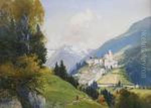 Blick Auf Schloss Taufers In Sudtirol by Willy Moralt
