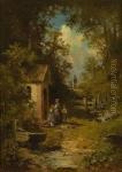 Andacht Vor Der
Waldkapelle. - view 1