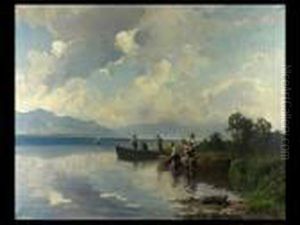 Fischer Am Chiemsee by Willy Moralt