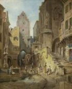 Auf Dem Stadtplatz by Willy Moralt