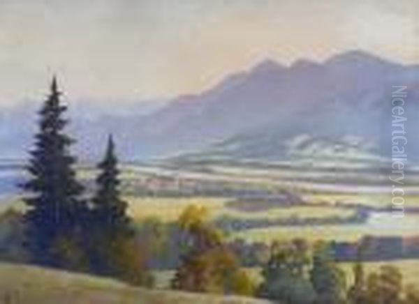 Blick Auf Lenggries. - view 1
