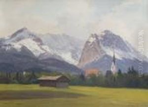 Blick Auf Garmisch-partenkirchen
 Und Wetterstein.