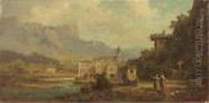 Tiroler Stadtchen: Departure Of The Mailcoach