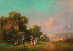 Sonntagsspaziergang Der Familie
Biedermeier by Willy Moralt