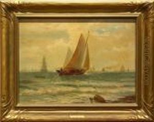 Harbor Scene Study by Edward Moran