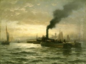 New York Harbor by Edward Moran