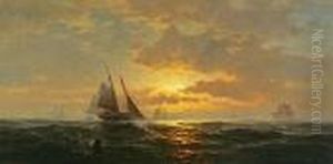Schooners Off Baltimore Shore