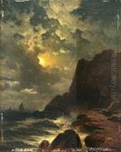 Ships Sailing In The Moonlight by Edward Moran