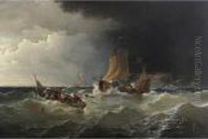 The Morning After The Gale (the Wreck) by Edward Moran