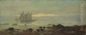 Shrimpers Returning From Work by Edward Moran